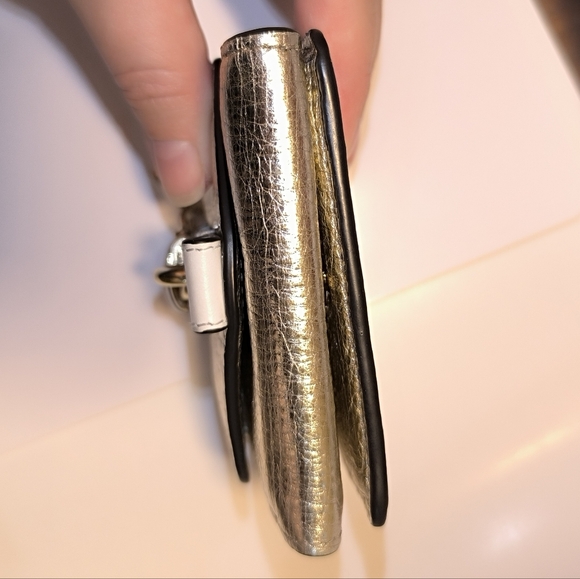 Chloe Mini Metallic Trifold Aby Wallet - Picture 8 of 16